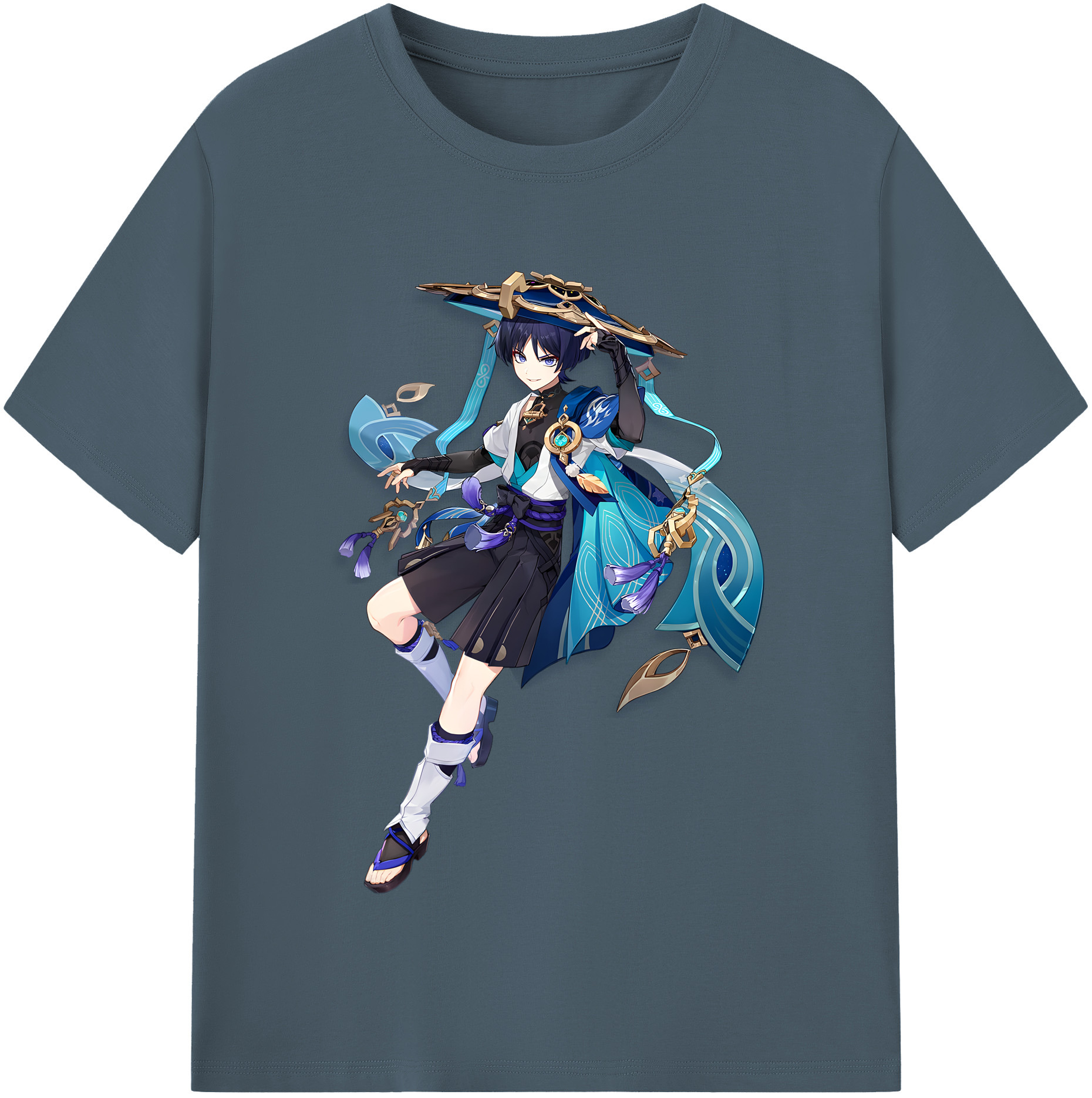 げんし神 さんペい genshin Sanpei 綿100％半袖Tシャツ（フロントプリント）